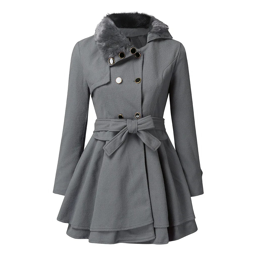 Daniek - Chic Fodrad Trenchcoat