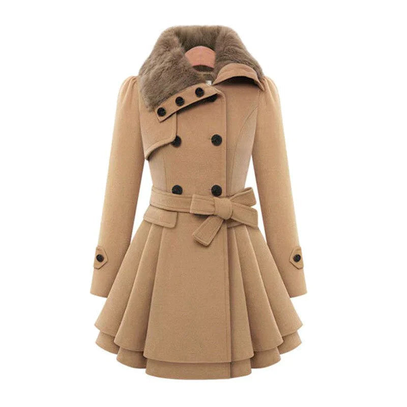 Daniek - Chic Fodrad Trenchcoat