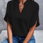 Vivi - Elegant Blus Med V-hals