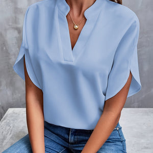 Vivi - Elegant Blus Med V-hals