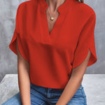 Vivi - Elegant Blus Med V-hals