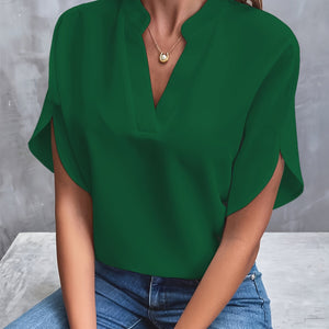 Vivi - Elegant Blus Med V-hals