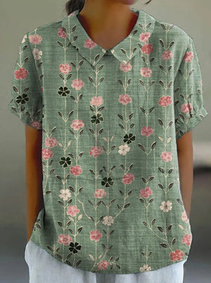 Lilly - Blus Med Blommönster